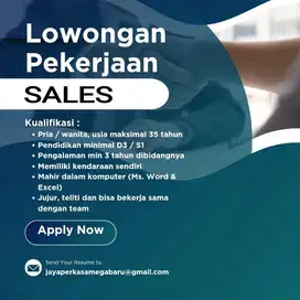 Lowongan Kerja Sales