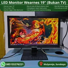 Led monitor wearnes 19inch normal segel