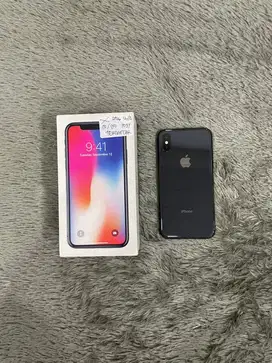 IPhone X 256GB Gray mulus Fullset BH 91% 3Utool 95Sinyal Permanent