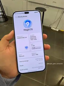 Honor 400 lite 5G garansi resmi 8/256 free buds