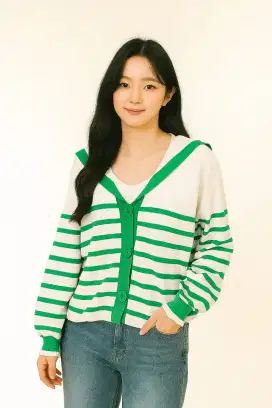Cardigan rajut - salur