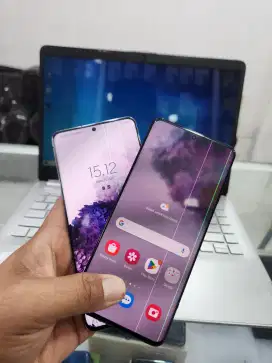 Samsung s20 plus 8/128GB layar bergaris fullset