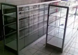Etalase Aluminium Kaca 1 M / 1,5 M / 2 M