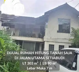 Jual Cepat Hitung Tanah di Mainroad Setiabudi