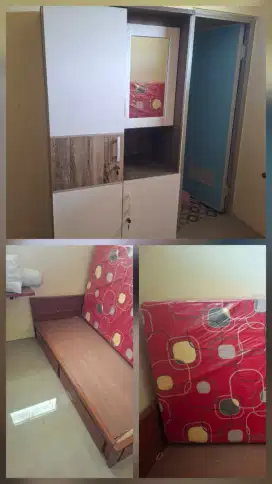 Jual Murah difan kayu jati, kasur busa dan lemari