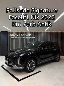Hyundai Palisade Signature 2023 Hitam Facelift Km76rb B262WFL Nik 2022
