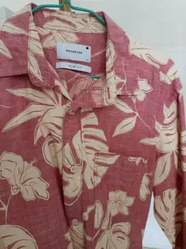 Kemeja Slim Fit motif bunga keren banget