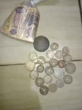 Di jual koin kuno luar negri & uang tahun 1980 an