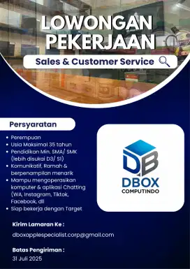 Sales & Customer Service Oficcer