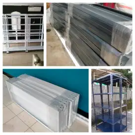 Rak besi siku lubang  Tebal 
5 dan 4 susun 100x40x200cm 
Bayar COD.