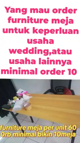 Furniture untuk keperluan usaha wedding dll