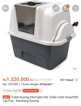 Litter Box Catit Smartsift Otomatis Kucing BSH Scottish Persia MC