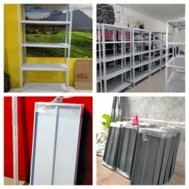 Rak besi siku lubang  Tebal 
5 & 4 susun 100x40x200cm 
Bayar COD.Kokoh