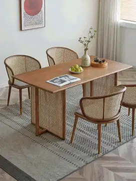 Meja makan cafe, resto, kantin, vila, hotel