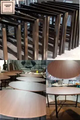 meja Makan Hotel Ballroom D200/T75 Round Table Ballroom Semi Permanent