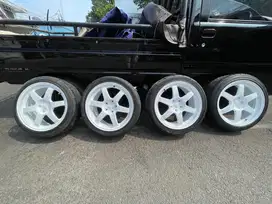 Velg R18 TE37 Putih 5x114 JFLuxury