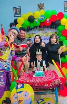Badut sulap mc dan dekorasi area gresik dan surabaya