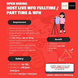 LOKER HOST LIVE E-COMMERCE Fashion TIKTOK