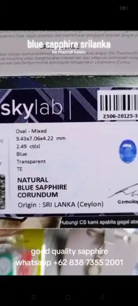BLUE SAFIR CEYLON