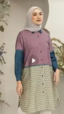 Jual Cepat TUNIK HEAVEN LIGHTS CERISE SIZE M
