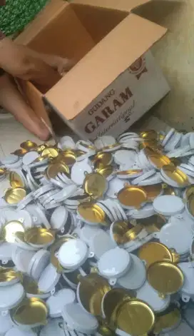 Tutup kaleng segel drum penyegel cup besi besar kecil