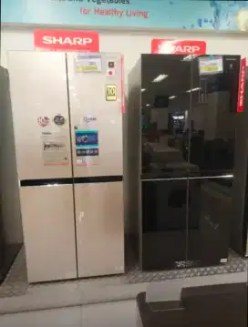 SHARP REFRIGERATOR SBS 472L 0% BUNGA BEBAS1-2 KALI CICILAN