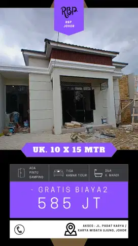 RUMAH PROMO 10 X 15 LOKASI JOHOR