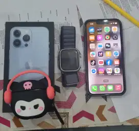 iPhone 13 pro 128Gb iBox plus iWatch 4 dan airpod 2