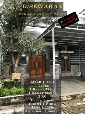 DISEWAKAN Rumah Cluster Minimalis dekat dengan UNS
