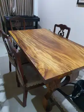 meja makan + 6 kursi