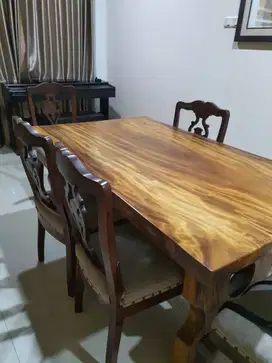 meja makan + 6 kursi