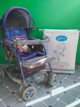 Stroller Pliko biru