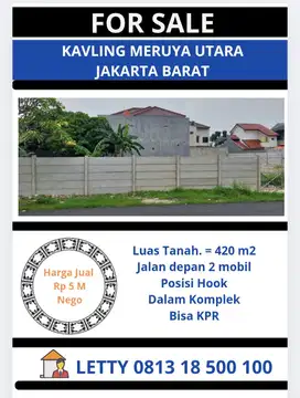 Kavling Meruya Utara Jakarta Barat Rp 5 M Nego