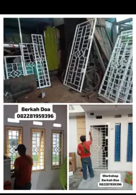 Pembuatan teralis, pagar dll