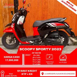 HONDA SCOOPY 2023 DP 500 RB CASH TERMURAH UNIT LIKE NEW MULUS NO PR