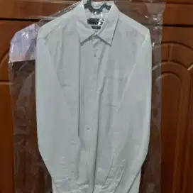 Kemeja Executive Oxford Putih Size 16 Lengan Panjang Model Slim Fit
