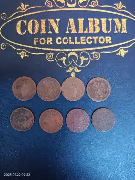 Uang Kuno Nederland ½Cent Tahun Emisi 1857/58/59/60 Dan 1914/16/34/36