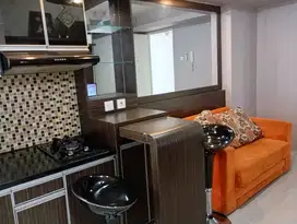 DISEWAKAN 2 KAMAR FURNIS LANTAI RENDAH APARTEMEN BASSURA CITY