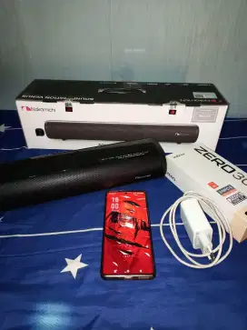 infinix zero 30 4g + soundbar tv nakamichi 99% mulus + lengkap