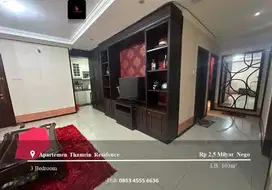 Dijual Apartement Thamrin Residence Middle Floor 3BR Full Furnished To