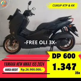 KREDIT YAMAHA NEW NMAX 155 2024 SEKAN DP CUMA 600RIBU CUKUP KK KTP