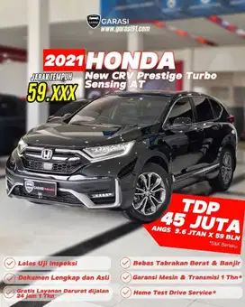 (TDP 45 jt)HONDA CRV PRESTIGE TURBO SENSING AT 2021