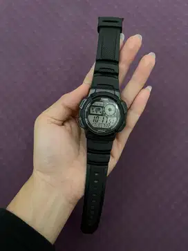 Jam Tangan Analog Original Hitam Casio WR 100 M