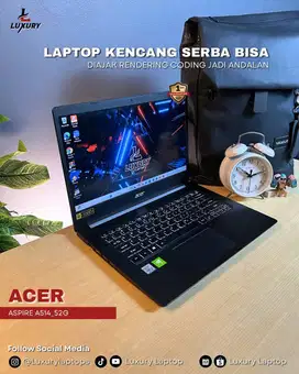 LAPTOP ACER ASPIRE A514 52G CORE I7 NVIDIA MX250 2GB SSD RAM SECOND