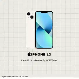 iPhone 13 128 cicilan mulai dari 497.200/bulan pakai home credit