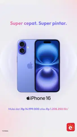 IPHONE 16 (CASH/CREDIT/TUKAR TAMBAH)