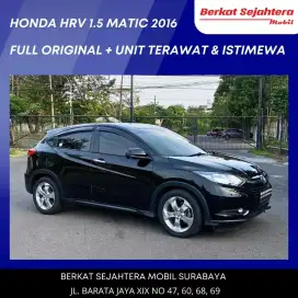 Honda HRV E matic hitam 2016 surabaya full orisinil bisa TT kredit