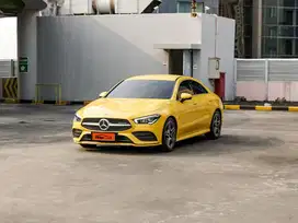 MERCENDEZ CLA200 AMG TAHUN 2019 WARNA KUNING