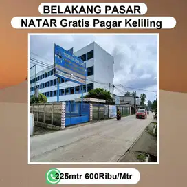 TANAH PINGGIR JALAN RAYA NATAR DEKAT PASAR DAN BANDARA AKSES MUDAH