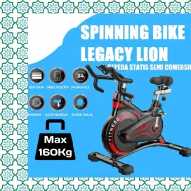 Sepeda statis Spinning Legacy Lion alat kebugaran MGE-881